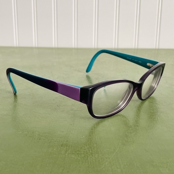 Vivid Eyewear #4027 Prescription Frames in Purple & Teal - Picture 1 of 9